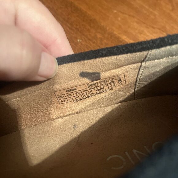 Vionic Women's Debbie Loafers Flats Shoes Size 9.5 Suede Slip On Orthotic Navy - Picture 4 of 8